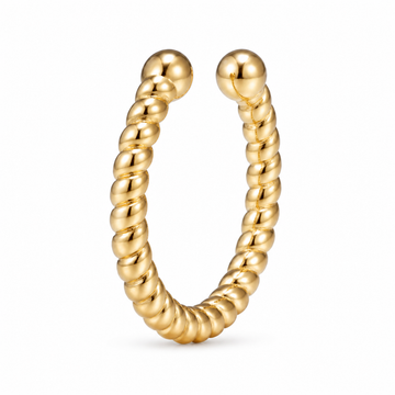 Gold Twisted Rope Nose Ring